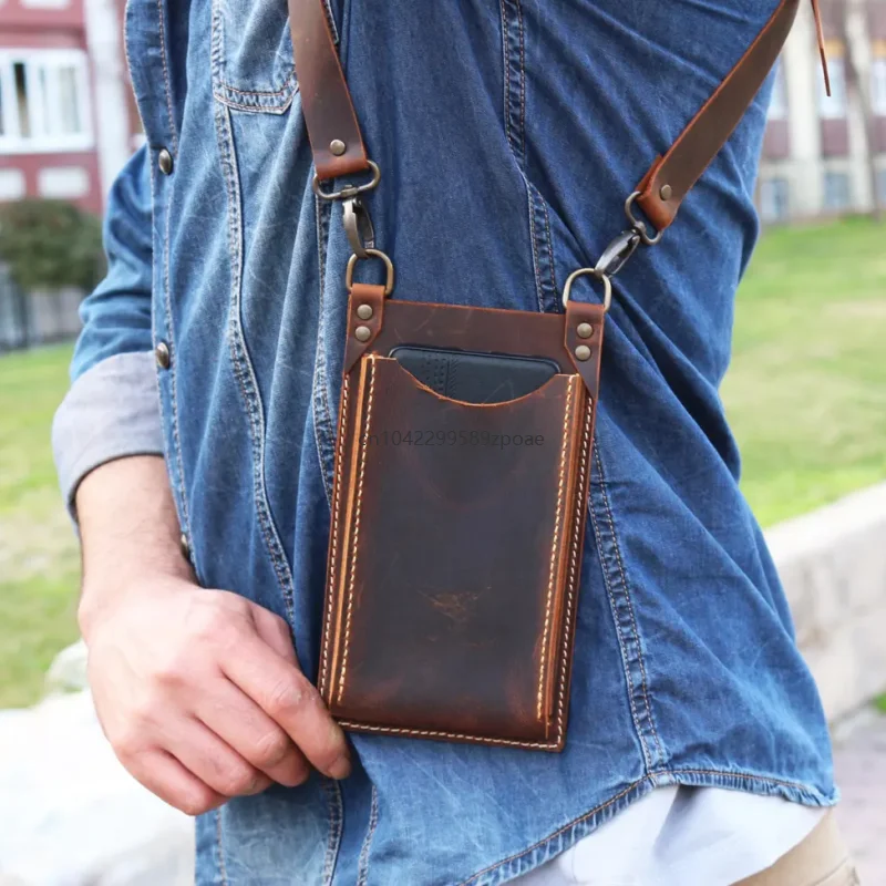 Double Shoulder Wallet Phone Bag Multi Pocket Outdoor Anti Crossbody Bags Multifunctional Tactical Fishing Cosplay Bike Chest 6