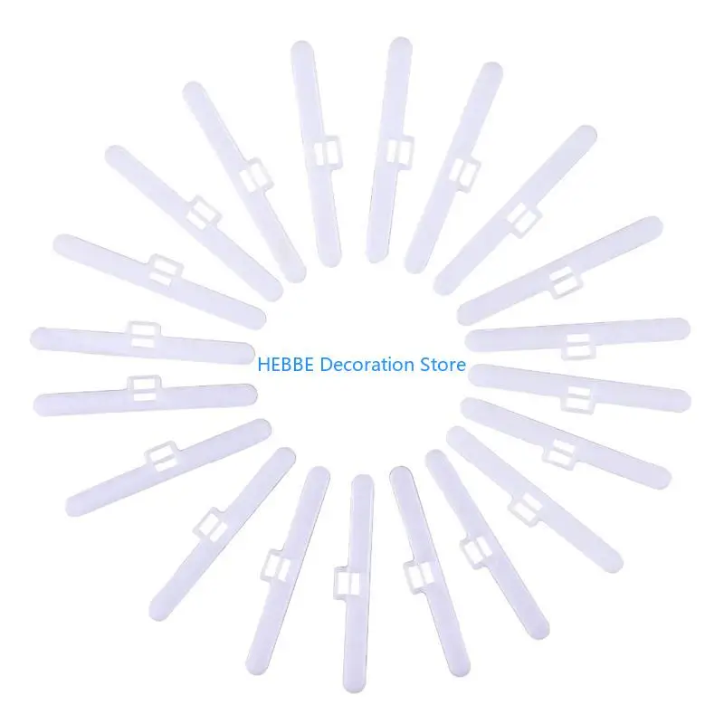 B0KC Vertical Blind Clips 20 Pcs Top Hangers Easy Installation Curtain Accessories