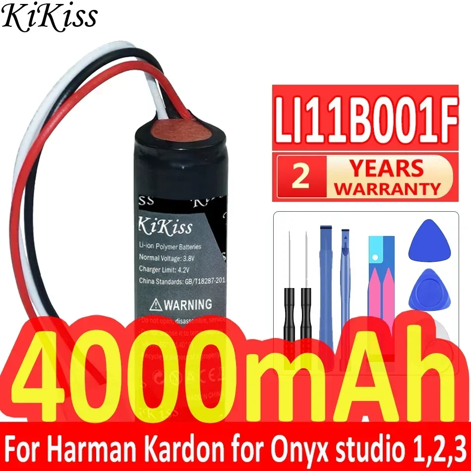 KiKiss Battery 4000mAh LI11B001F for Harman Kardon For Onyx Studio 1 2 3 Speaker Loudspeaker