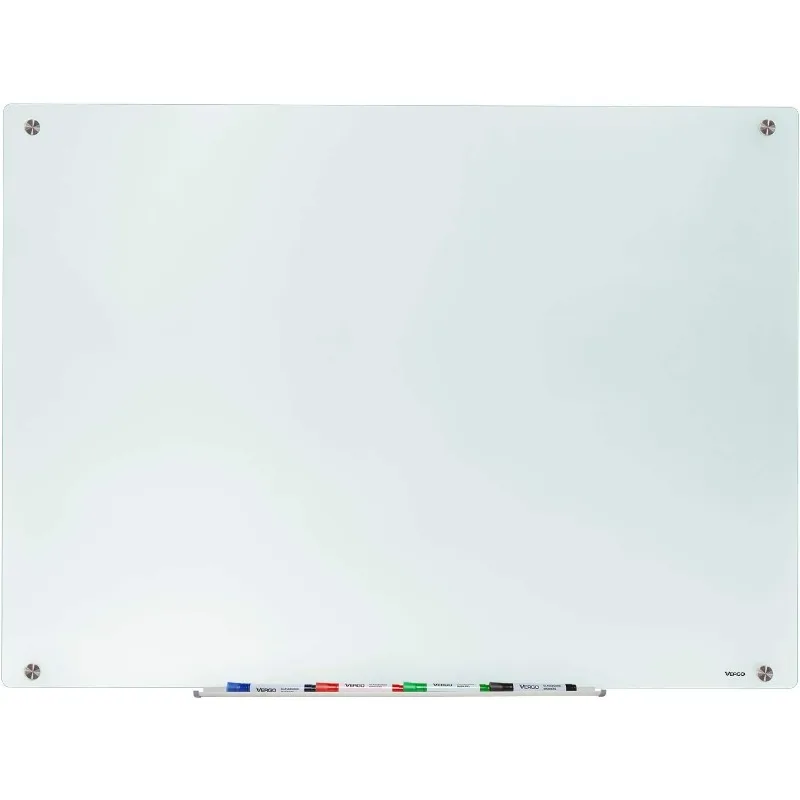 Dry Erase Glass Whiteboard Frosted Wall Mount White Board (4' Wide x 3' High)