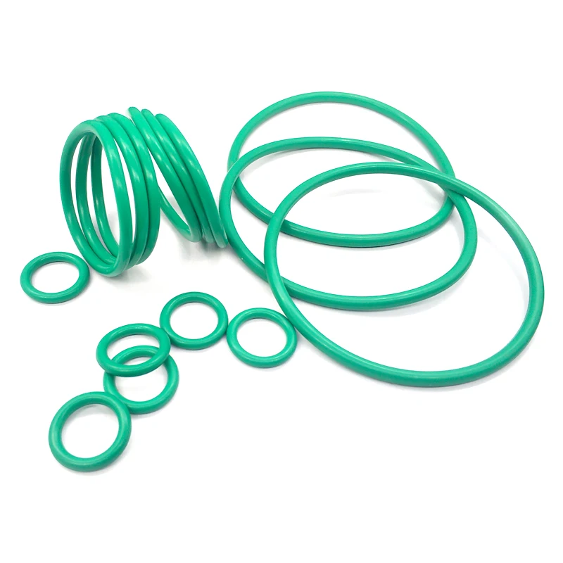 FKM O-ring Green Fluororubber Rubber Sealing Gasket O Ring CS5.3mm Oil Resistant Acid Alkali Resistant O-Ring Kit