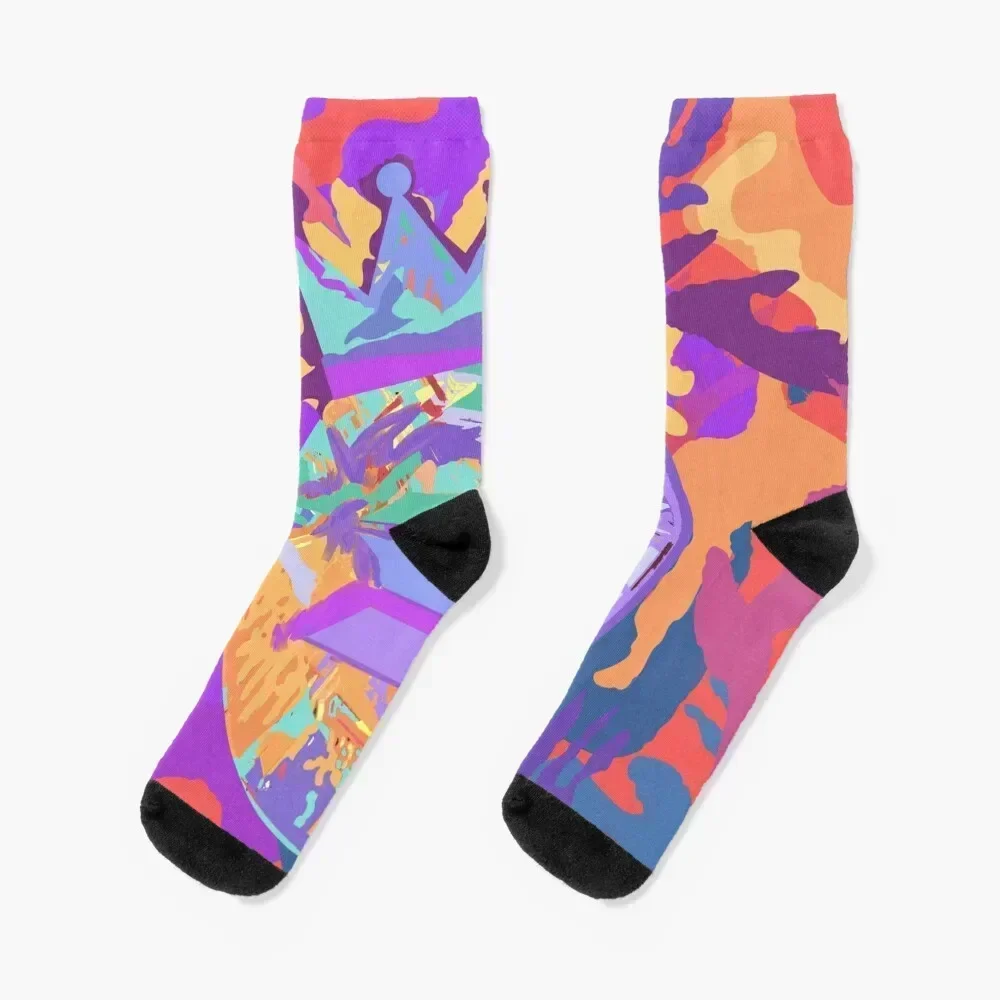 

Solana Socks heated bright garter Sports Men Socks Luxury Brand Women's