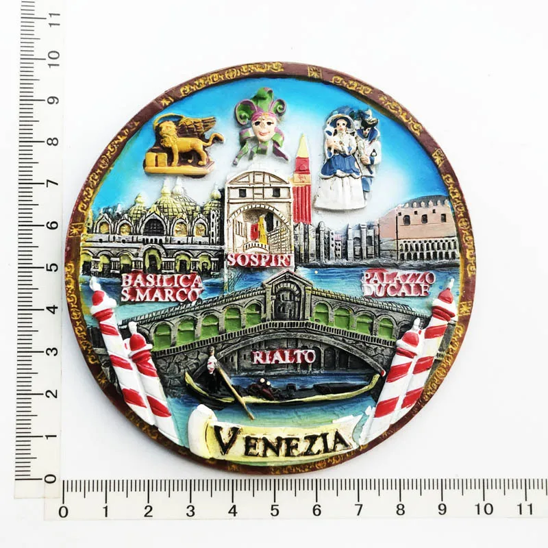 Venezia    Creative,Travel,Commemorate,Crafts,3D,Ornaments,Magnetism,Resin Material,Refrigerator Stickers