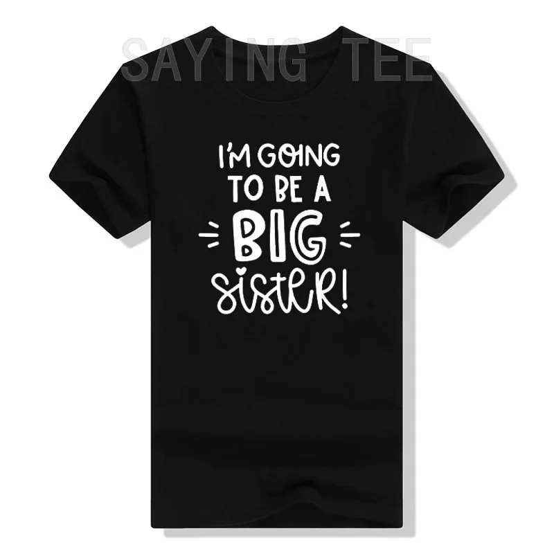 

Big Sister New Baby Reveal I'm Going To Be A Big Sister New Sibling Announcement T-Shirts Raglans Girls Fashion Daughter Gifts