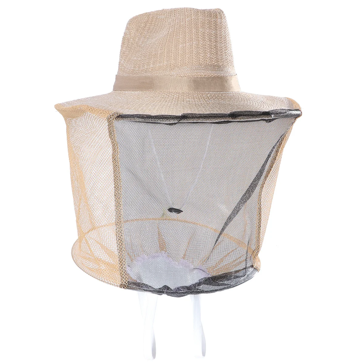 

Protective Beekeeping Hat Denim Steel Ring Elastic Face Mesh Net Insect Repellent for Fishing Hiking Gardening Outdoor