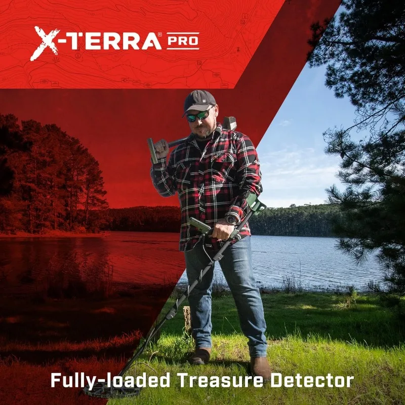 X-Terra PRO Waterproof Treasure Metal Detector for Adults (3 Detect Modes)