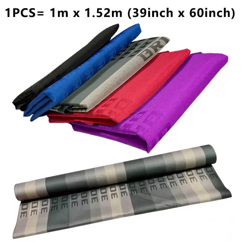 

JDM racing car seat fabric universal car seat cover auto fabric decoration cloth interior accessories 1pcs=39"x60“