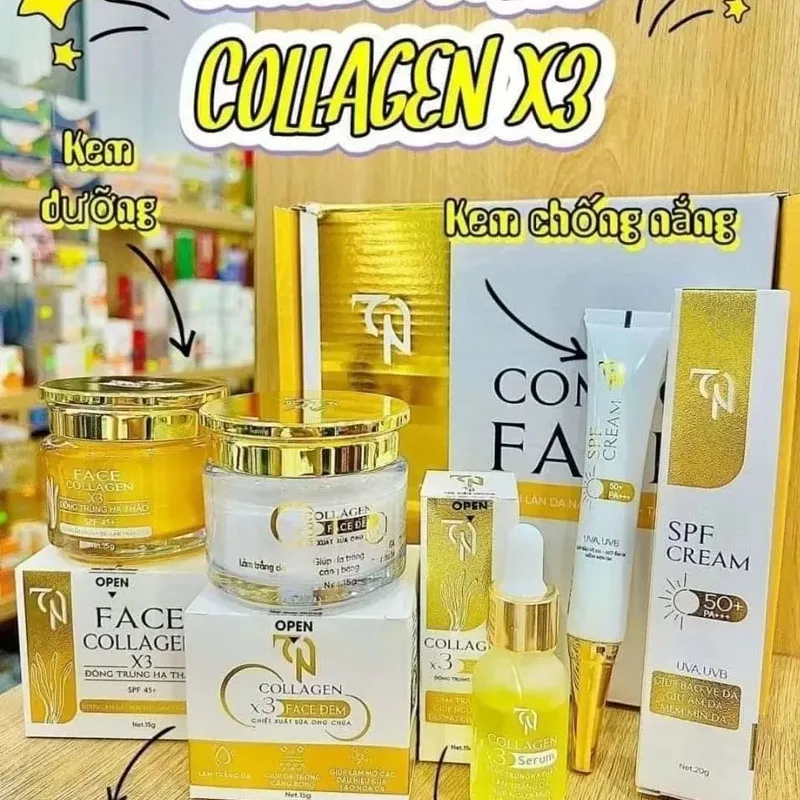 Combo 4 Kem Face Nadus Mohamed Kompres H Ett Thajuan Collagen X3 + Kem Gesicht DZoup Gov Twitter Anh + Serum Nhii Nadus HuCu KooOh