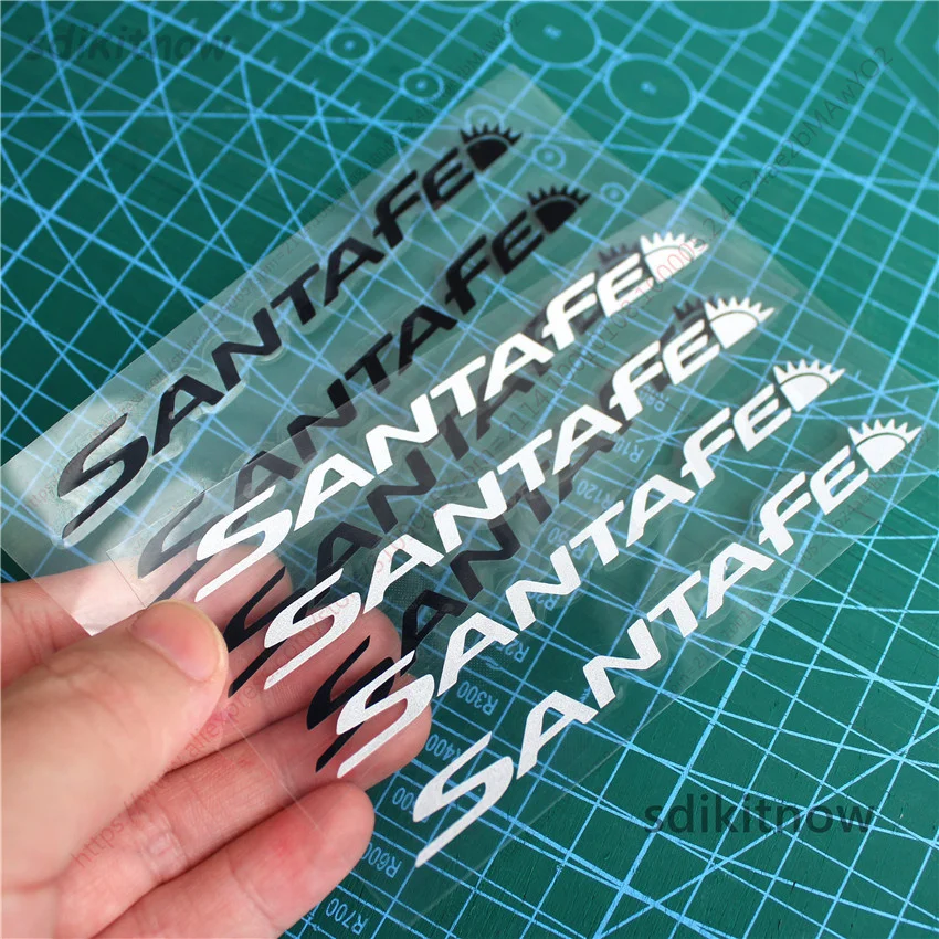 4 шт./лот Автомобильная дверная ручка наклейка обод Стикер Украшение для hyundai santa fe SANTAFE аксессуары