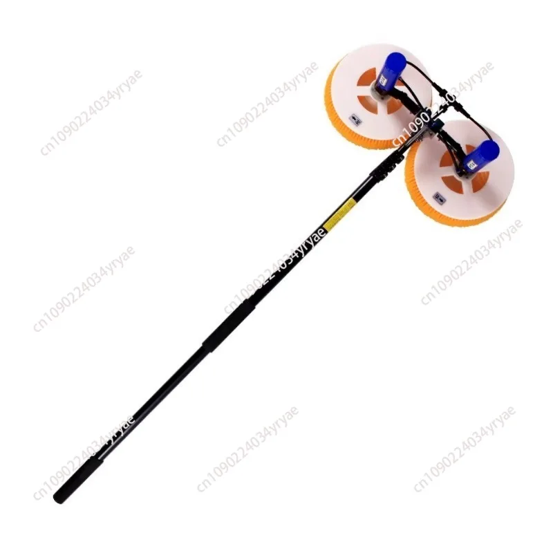 Solar Panel Cleaning Washing Machine Automatic Brush With Double Head Robot Battery Auto Washing Brush for Solar Panel