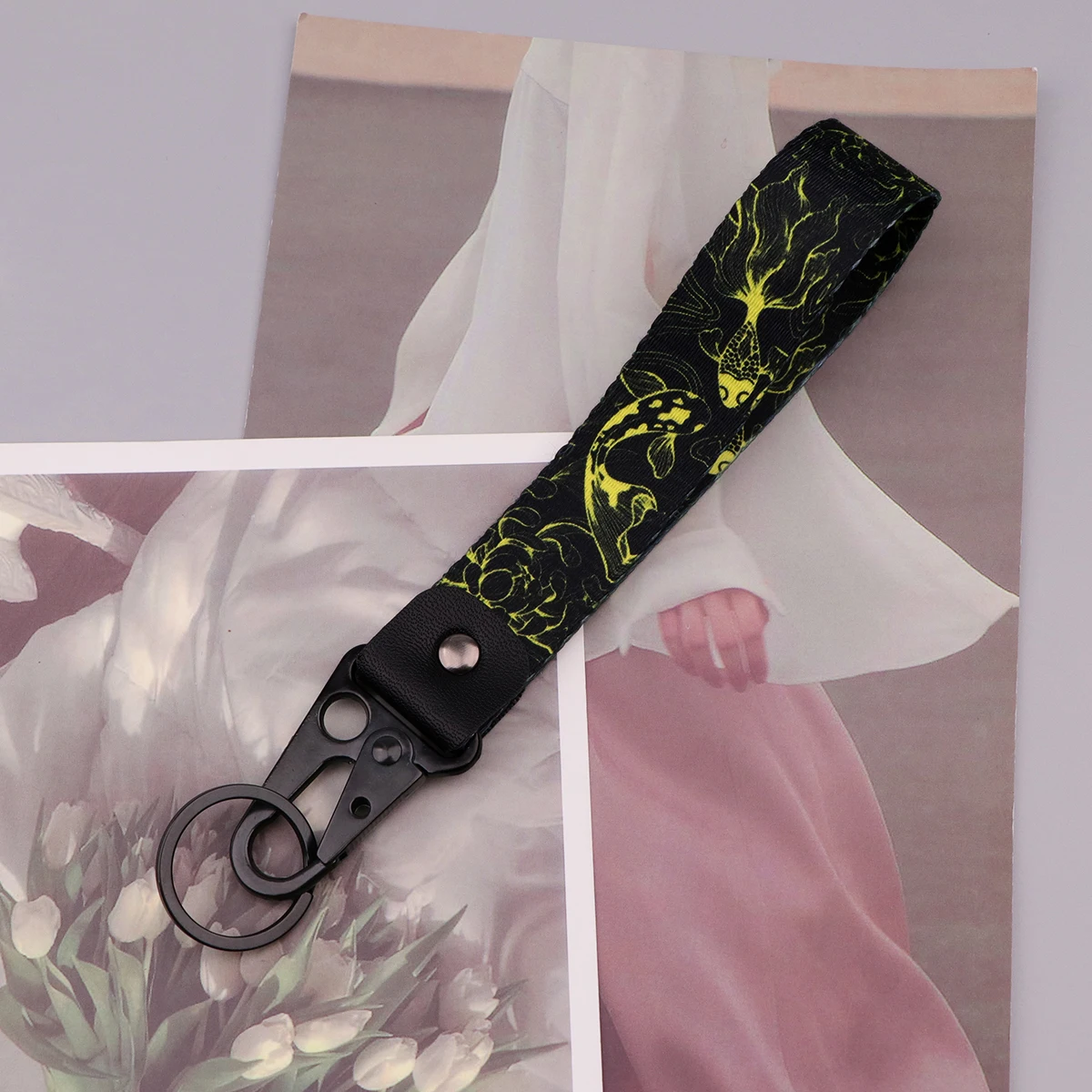 Kran Auto Schlüsselanhänger Koi Fisch Schlüsselanhänger Drache Schmuck Künstlerische Männer Frauen Lanyard Motorrad Zubehör Geschenke für Freunde