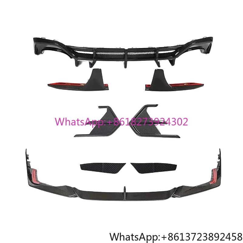 

Applicable to the New Audi Rs7 Carbon Fiber Front Lip C8 Modified Bctxe Dry Carbon Front Shovel Wind Blade Rear Lip Surround
