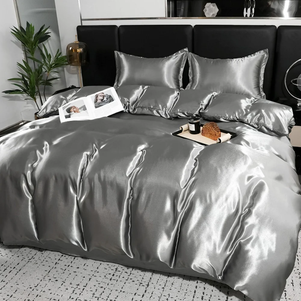 

Смешанный комплект постельного белья из шелкового шелка шелковицы Высококачественный комплект пододеяльников размера «queen-size» с простыней Роскошные комплекты постельного белья King Bed Sets