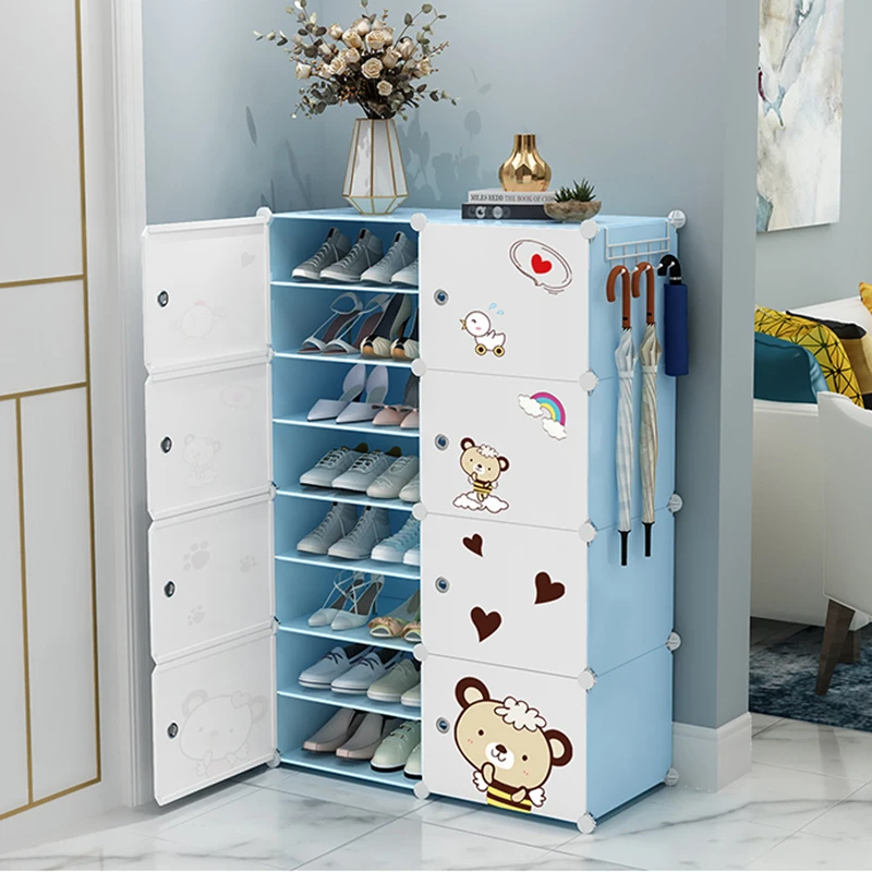 

Space Saving Shoe Cabinet EntranceFurniture OrganizerShoe Rack StorageSplicing Plastic Moveis Para CasaHome Furniture