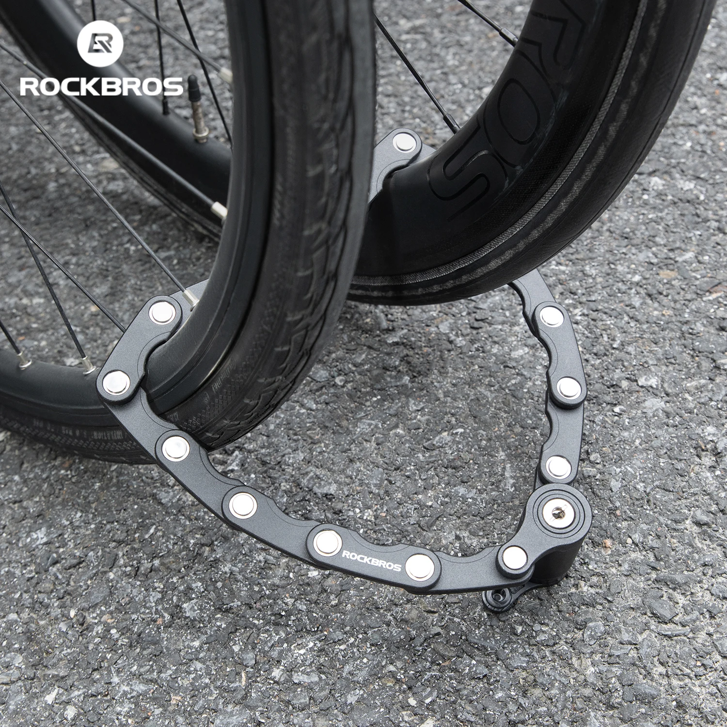 

ROCKBROS Foldable Bicycle Security Anti-theft Cycling Lock MTB Road Bike Thickened Rustproof Bike Lock Cycling Chain Lock