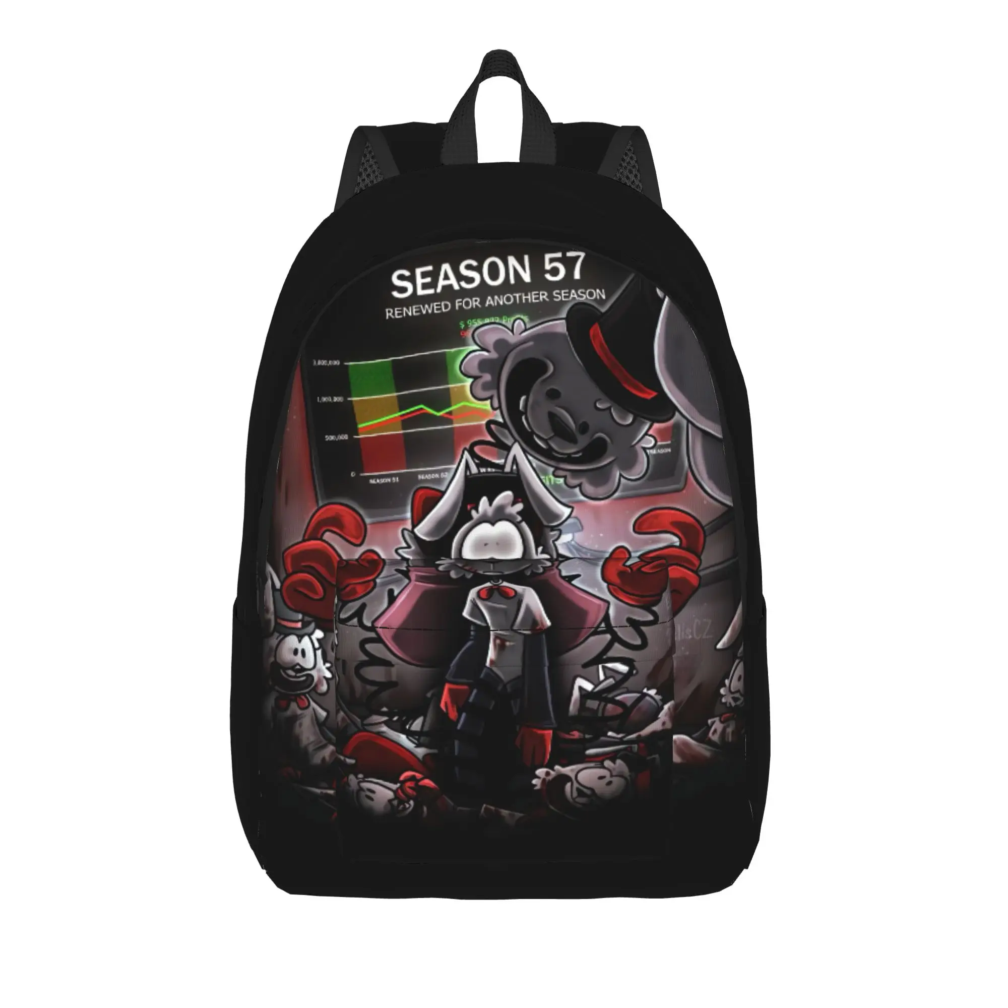 Finding Frankie Backpack  University Backpacks Male Colorful Pattern High School Bags Streetwear Rucksack