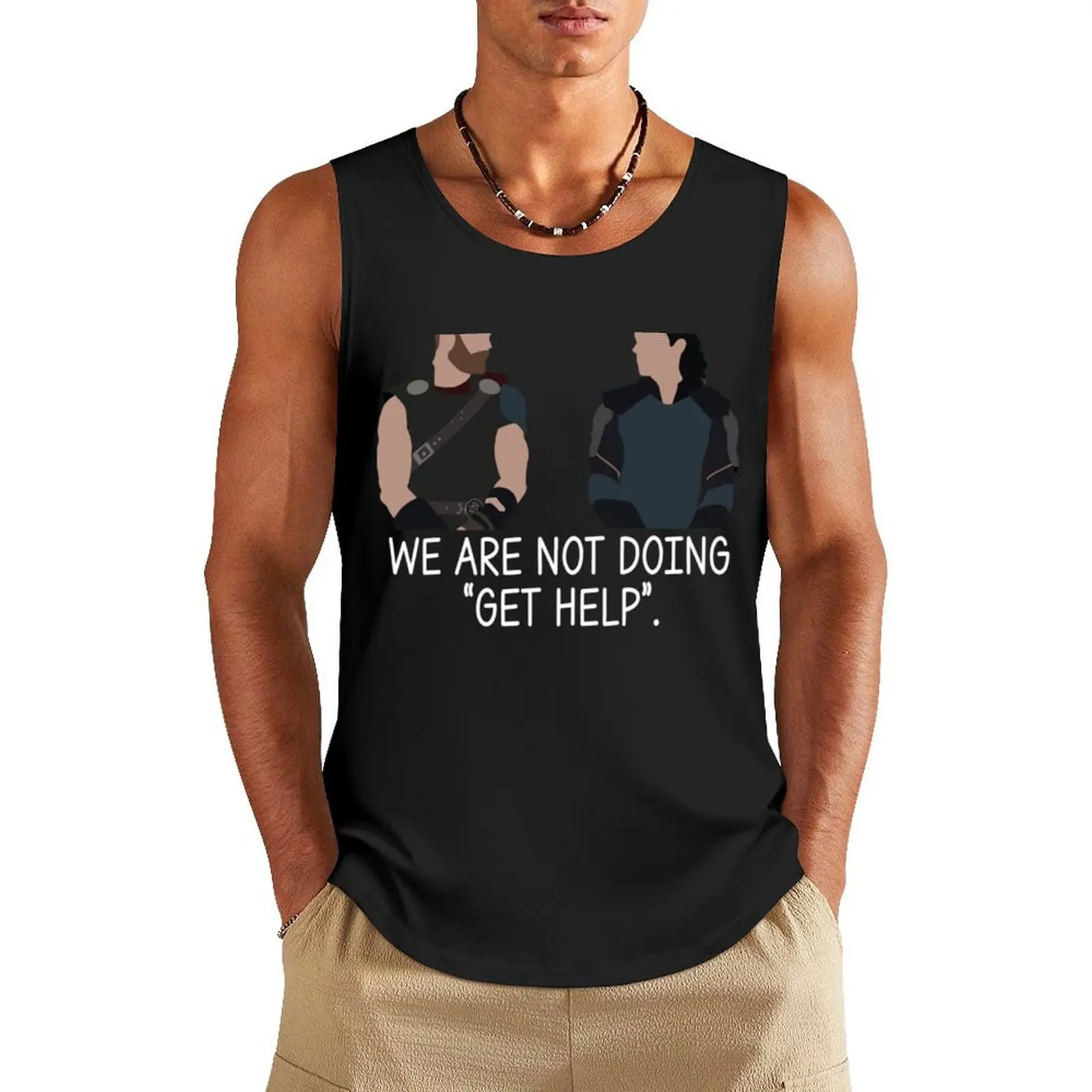 Get Help Essential Tank Top sports clothes for men Body man