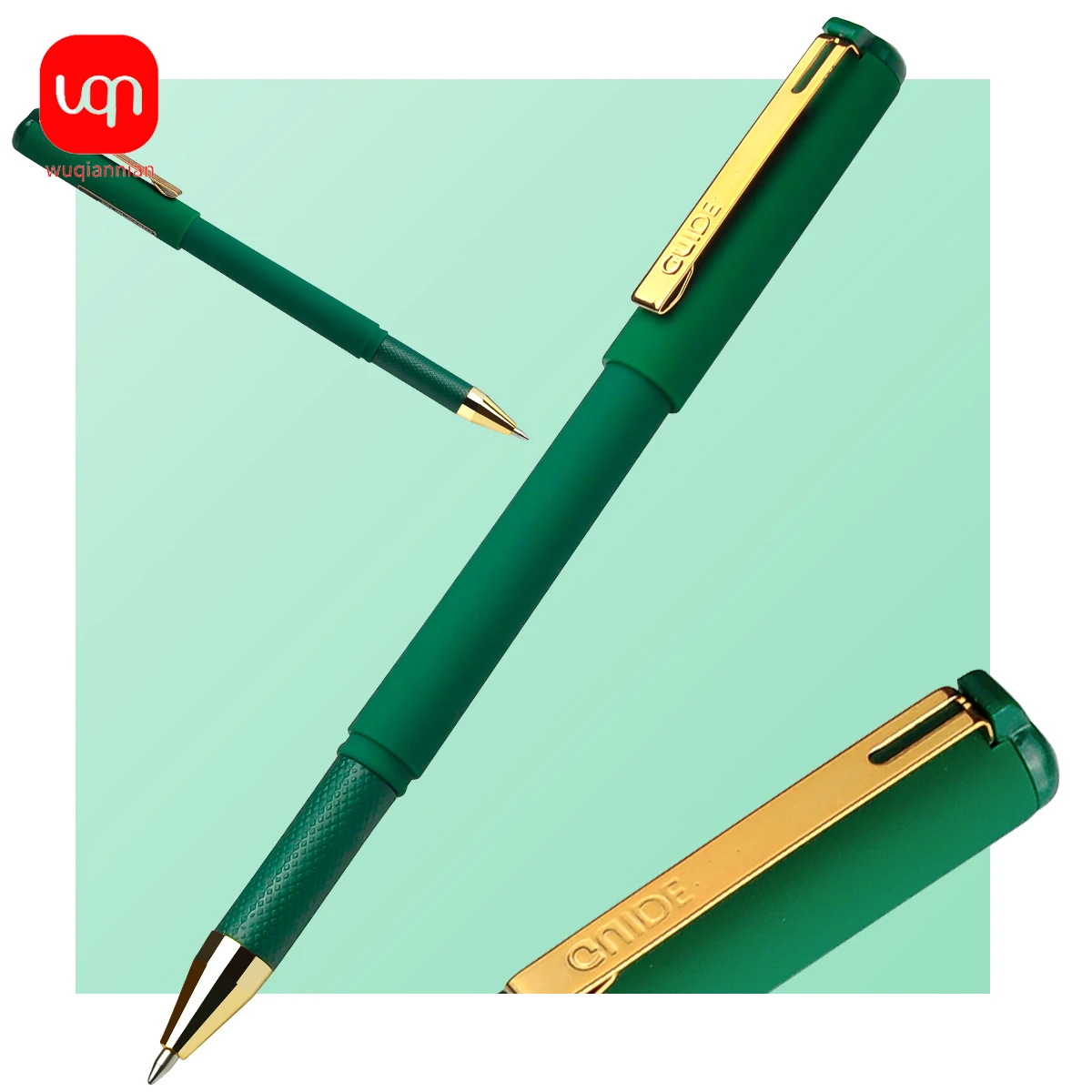 6pcs/Lot Ballpoint Pen with Green Ink 0.7mm Special Colors Thick Line Gel Pens For Writing Markers School Supplies For Office