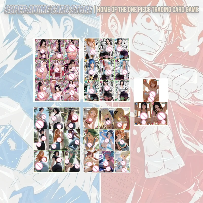 Diy Japanese Anime One Piece New Custom Design Shirahoshi Perona Vinsmoke Reiju Boa Hancock Nico Robin Yamato Collectible Cards