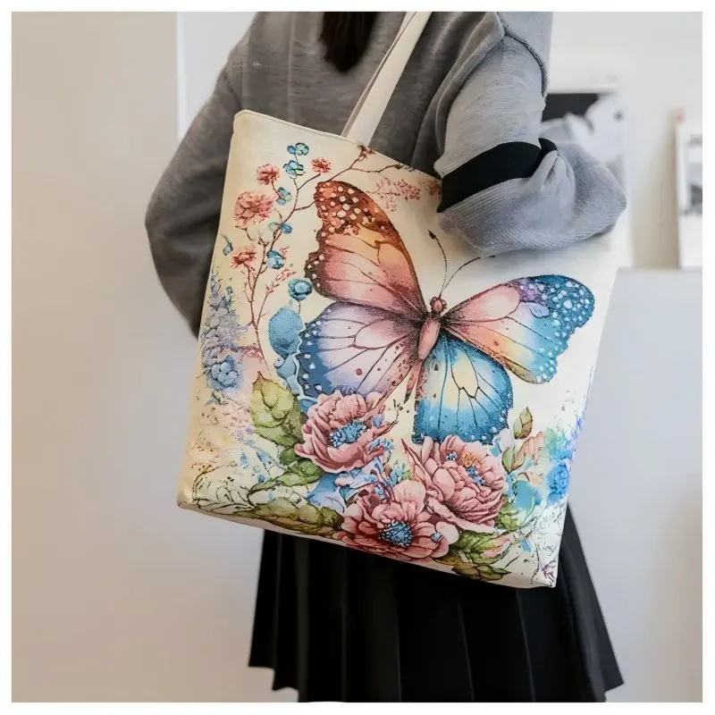 حقائب مطرزة على الطراز الصيني، تطريز على الوجهين، حقائب حمل ذات سعة كبيرة، حقائب نسائية بكتف واحد، حقائب يد #2