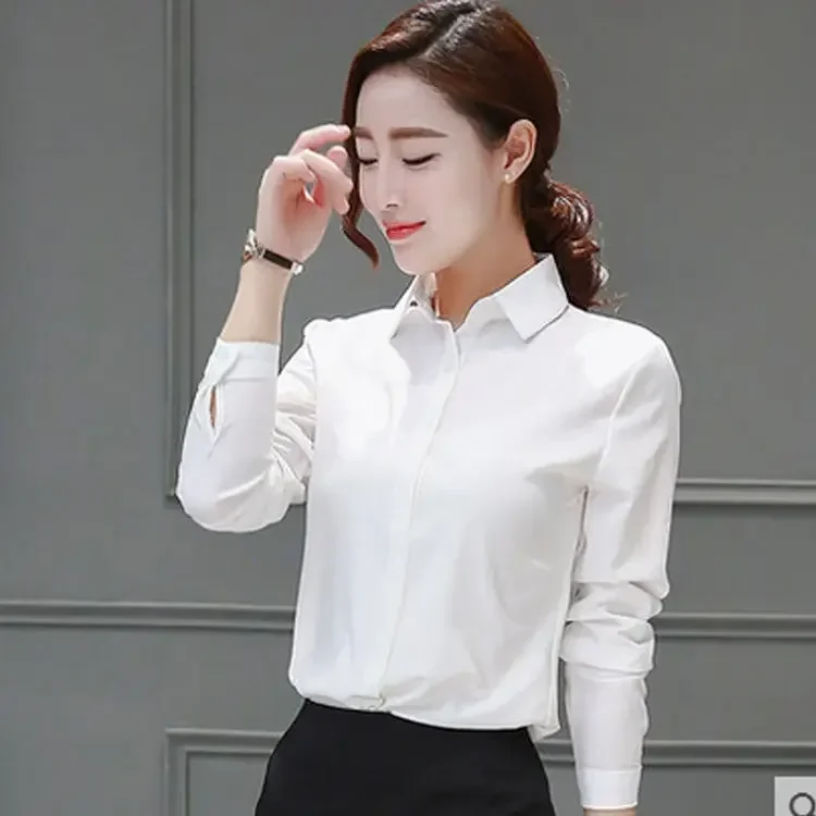 Blouse Women Autumn  Winter Black White Shirt for Women Blusas Mujer De Moda