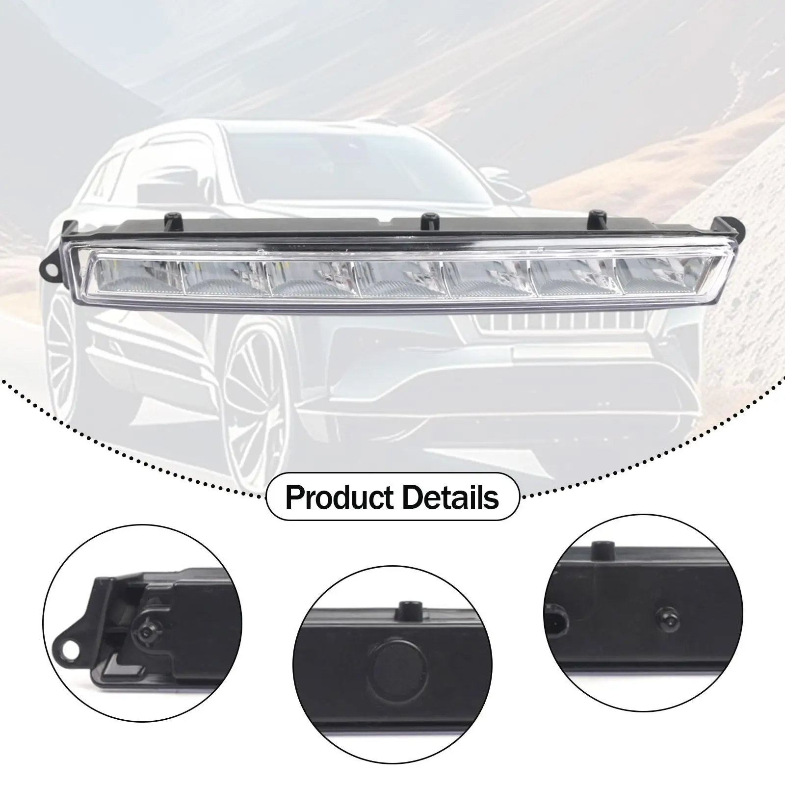 Daytime Running Light Left Side A1649060351 1649060351 Spare Parts Car Lighting Replace for Mercedes Benz x164 x166 09-16