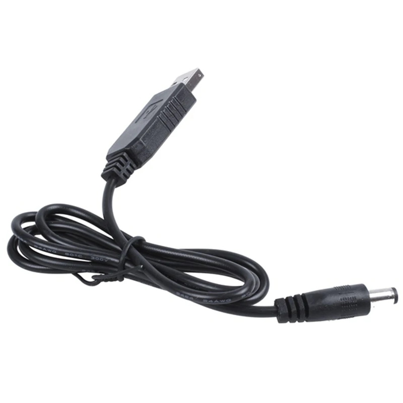 Convertisseur technique de baril CC, connecteur mâle, prise de câble d'alimentation Jack, câble USB vers CC, 1m, 5V vers DC 12V, 2.1mm x 5.5mm