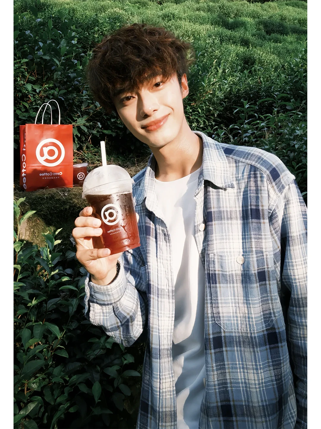 

Мужская синяя рубашка в клетку с длинным рукавом, осенняя, в корейском стиле, для многослойных образов, Cleanfit, Stand Fit, не требует глажки