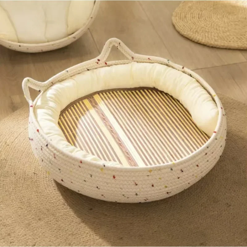 New Four Seasons General Winter Sleeping Home Pet Dog Cat Cotton Rope Cat Dog House Ear Claw Dog Bed