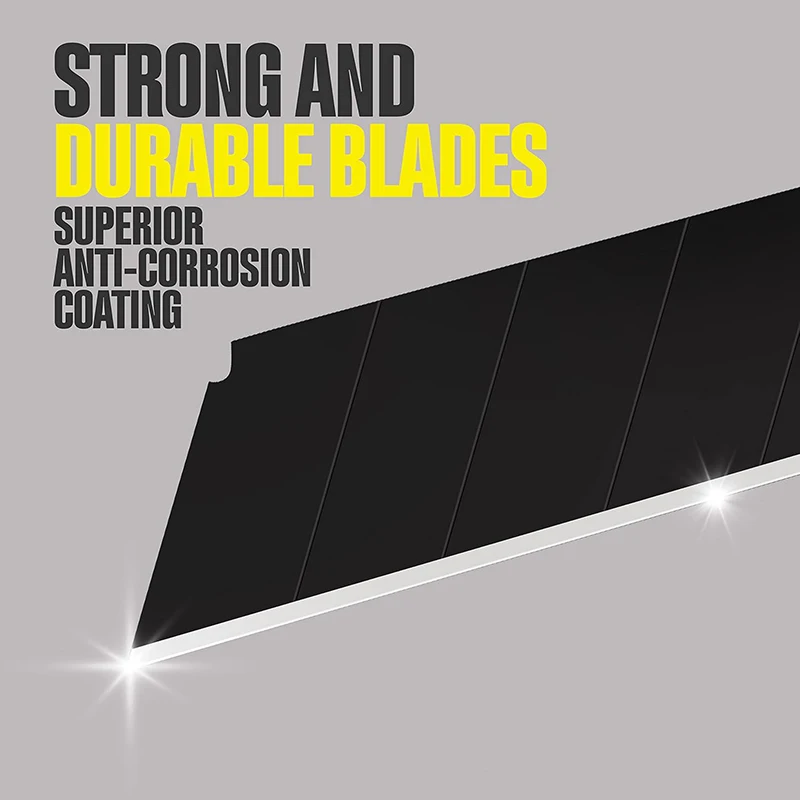 AMR  Alloy Steel Replace Utility Knife Blade 25mm/18mm/9mm Thick Black DIY Tool Carving Blade For Student Office Stationery