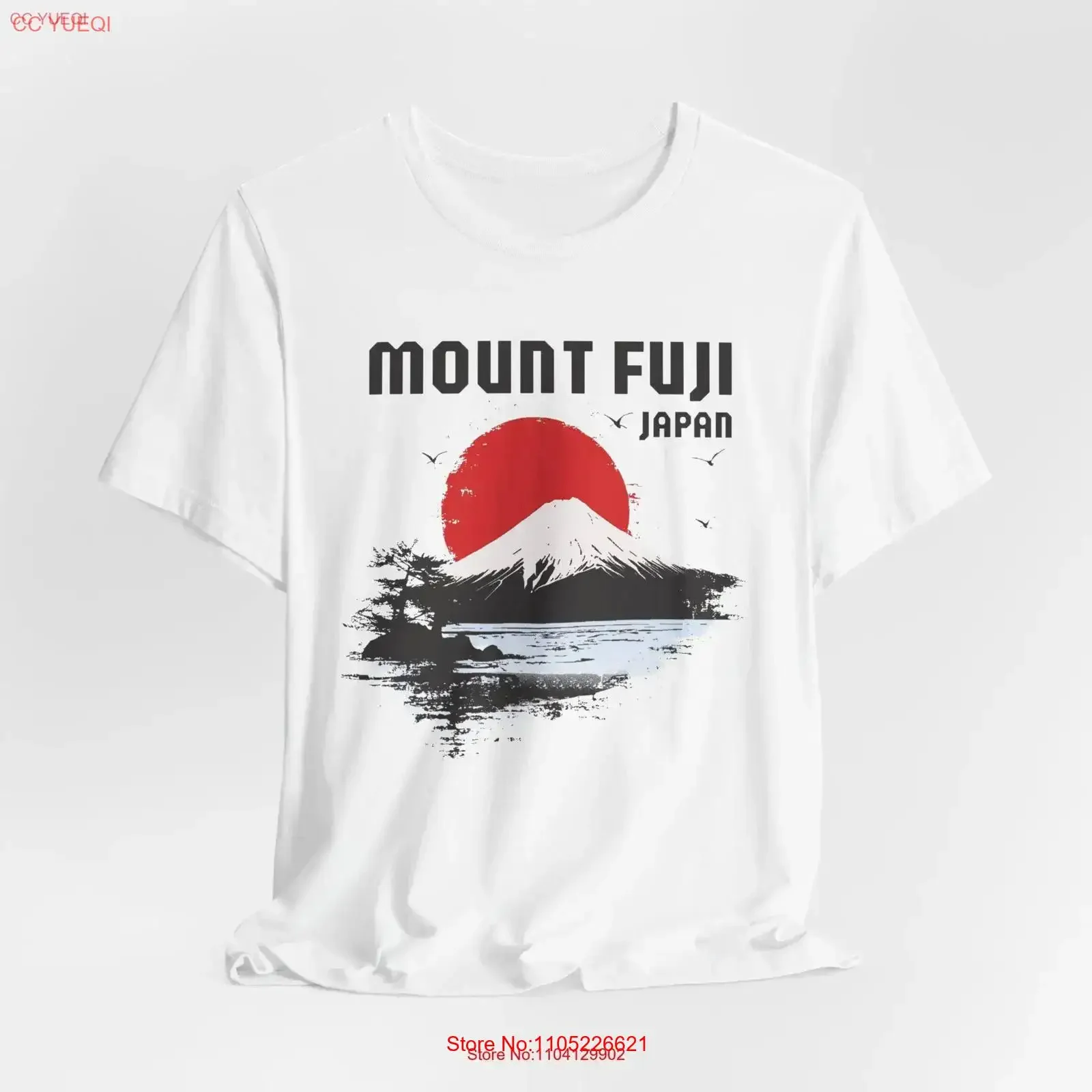 Mt Fuji Japan T Shirt for Nature Lover Top Travel Camping Vintage Style vintage Washed Soft Slightly Unisex Comfortable