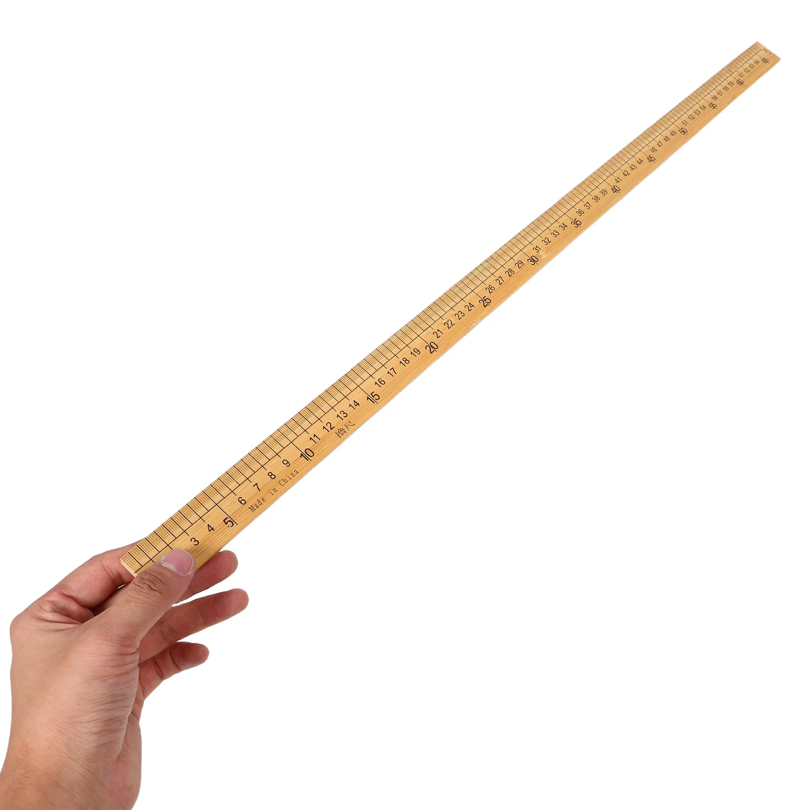 

4Pcs Home Sewing Bamboo Rulers Double Sided Dual Scale Measuring Tools for Tailoring Quilting Patchwork Drafting