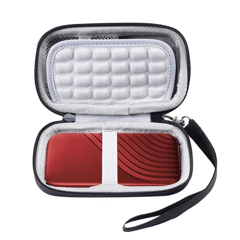 Custodia rigida EVA Protect custodia per il trasporto custodia per WD My Passport SSD 500G 1TB 2TB unità a stato solido esterna portatile