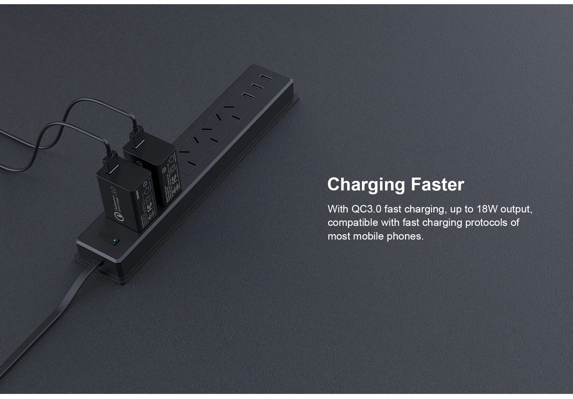 Adaptador XTAR QC3.0 de carga rápida de 18 W, seguridad inteligente presenta compatibilidad global duradera y certificada