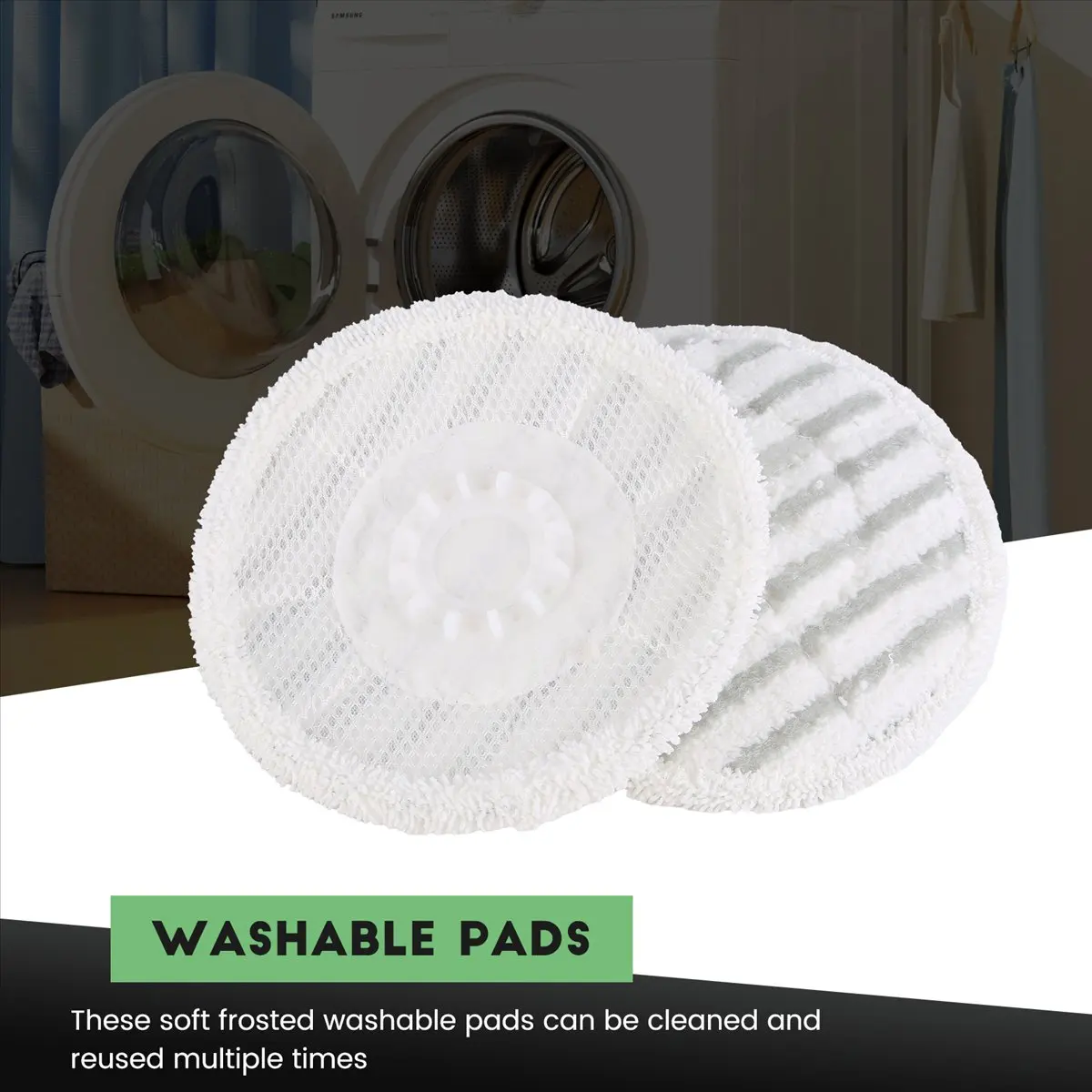 

Набор из 10 сменных насадок Y292A для паровых швабр S7000, S7000AMZ, S7001, S7001TGT и других моделей серии S7000 для чистки твердых полов