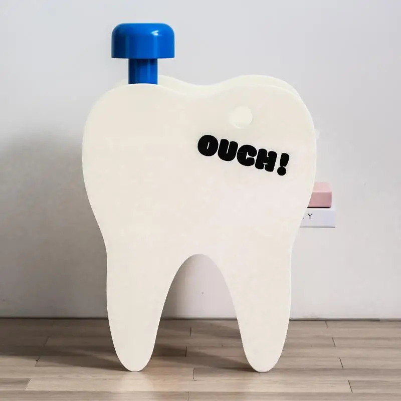 

Acrylic Tooth-Shaped Cream Side Table TikTok Viral Sofa Accent Mini Coffee Desk Coffee Table for Living Room Bed Side Table