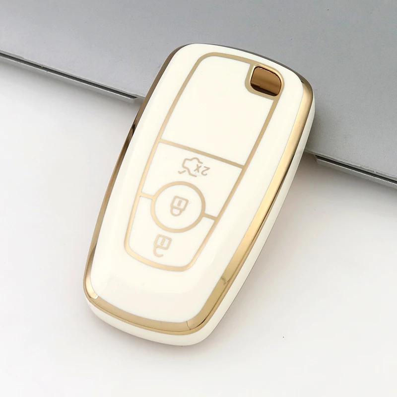 TPU Car Remote Key Case Cover for Ford F150 F250 F350 Ecosport Edge Fusion Mustang Explorer Protector Holder Keyless Shell Fob