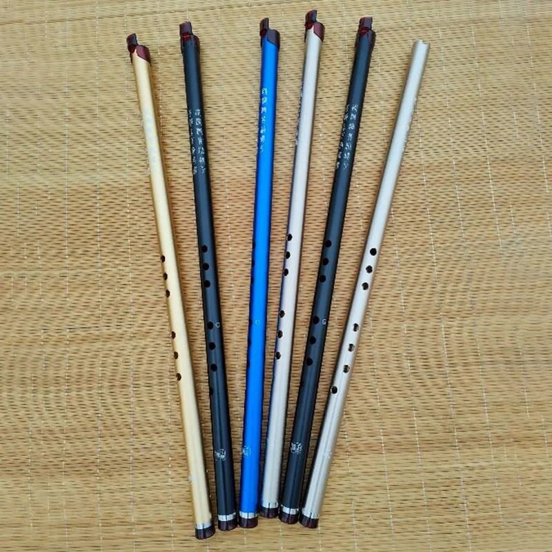 8 Hole G Key Xiao Portable Performance Metal Vertical Flute Beginner Practice Dongxiao Chinese Traditional Musical Instruments