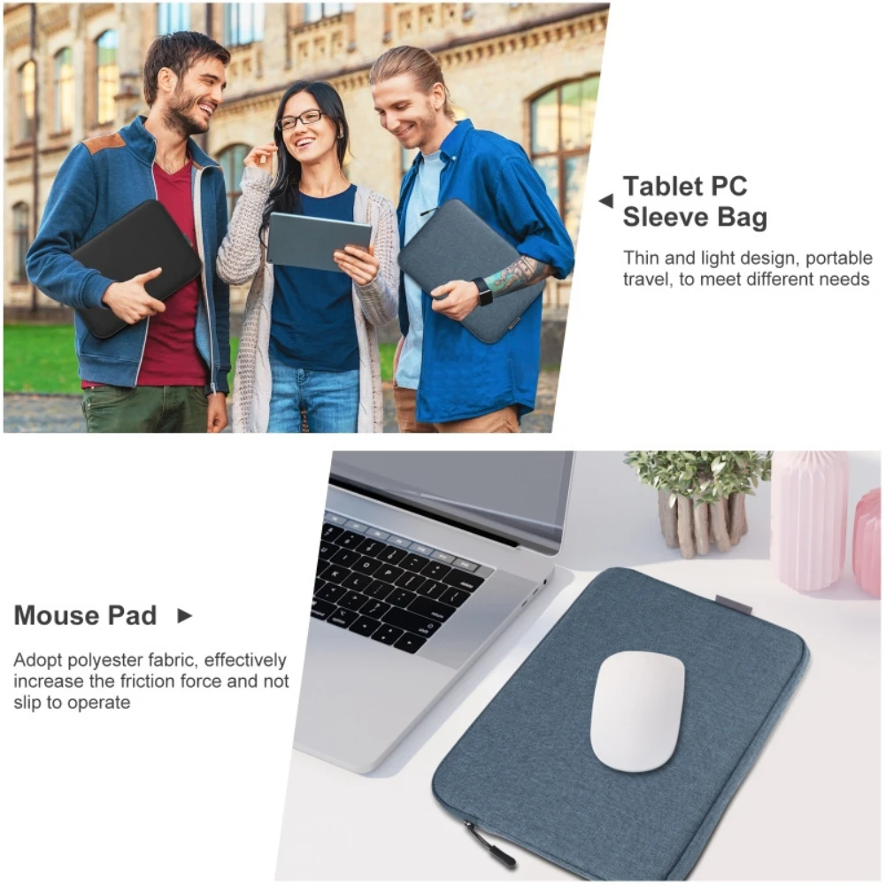 Custodia per Laptop antiurto da 11 pollici per Macbook Air donna valigetta da uomo per DELL Xiaomi Huawei custodia per Notebook borsa per il trasporto