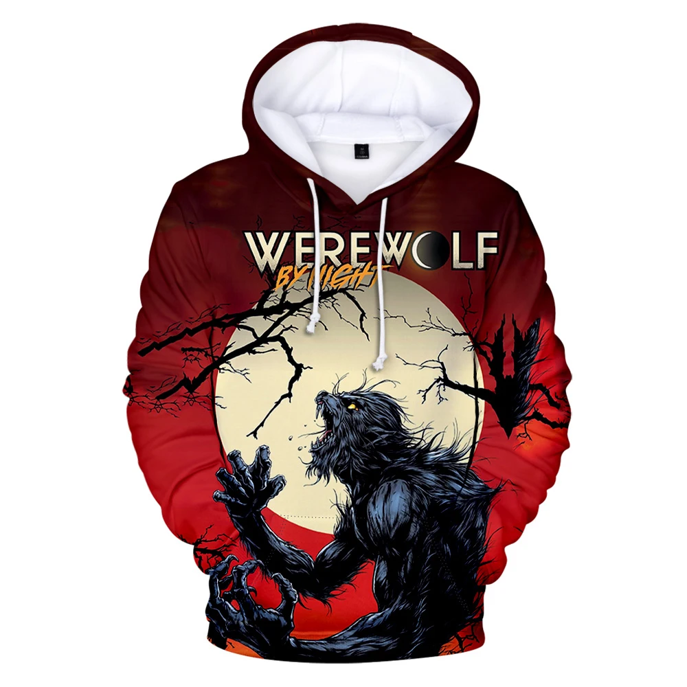 New Movie Werewolf By Night Hoodie Unisex Long Sleeve Woman Man Sweatshirt Harajuku Streetwear 3D Clothes