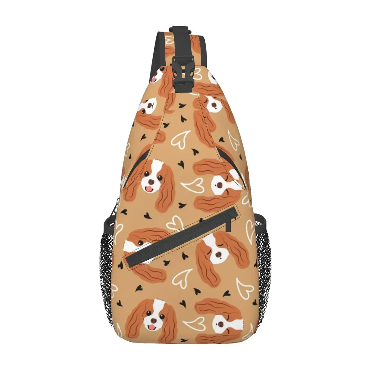 

Cavalier King Charles Spaniel Sling Bag Chest Crossbody Shoulder Backpack Travel Hiking Daypacks Cute Cool Satchel