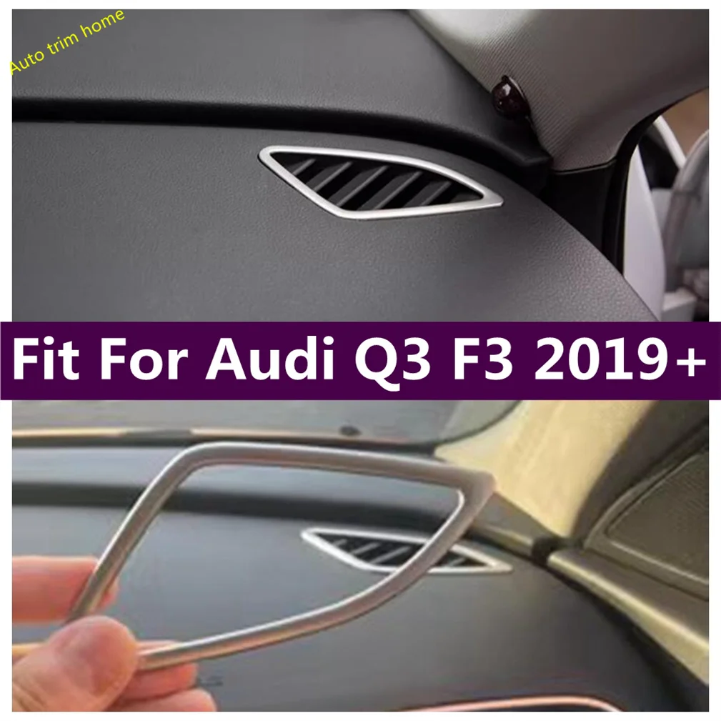 

Auto Air Conditioning AC Vents Frame Cover Trim Dashboard Air Outlet Decoration Fit For Audi Q3 2014 - 2018 Only