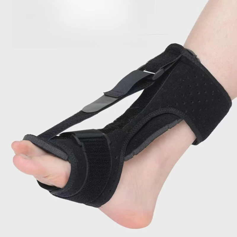 Foot Brace Orthosis Ankle Correction with Foot Sagging Fixed Orthosis, Fixed with Plantar Fascia Night Use Sweat Absorbing Skin