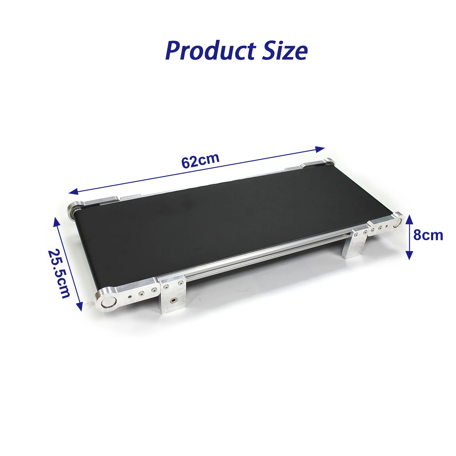 EURANNIT 60CM Wide MINI Conveyor Belt Aluminum Alloy Adjustable Speed Conveyor Belt Thermal Inkjet Printer Conveyor Accessories