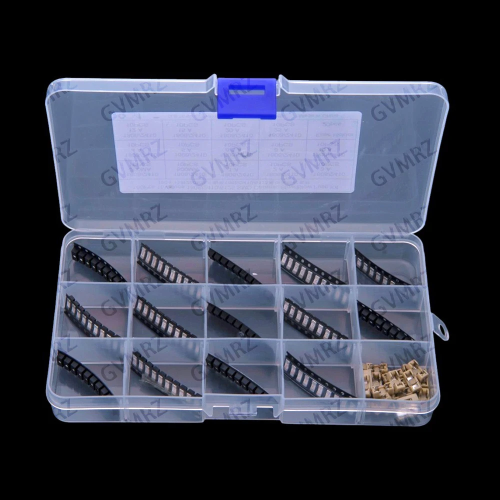 160PCS 250MA-25A 1A 2A 3A 4A 5A 6.3A 8A 10A 15Values 2410 6125 1808 SMD Ceramic Slow Blow Fuse KIT 250MA 500MA  12A 15A 20A 25A