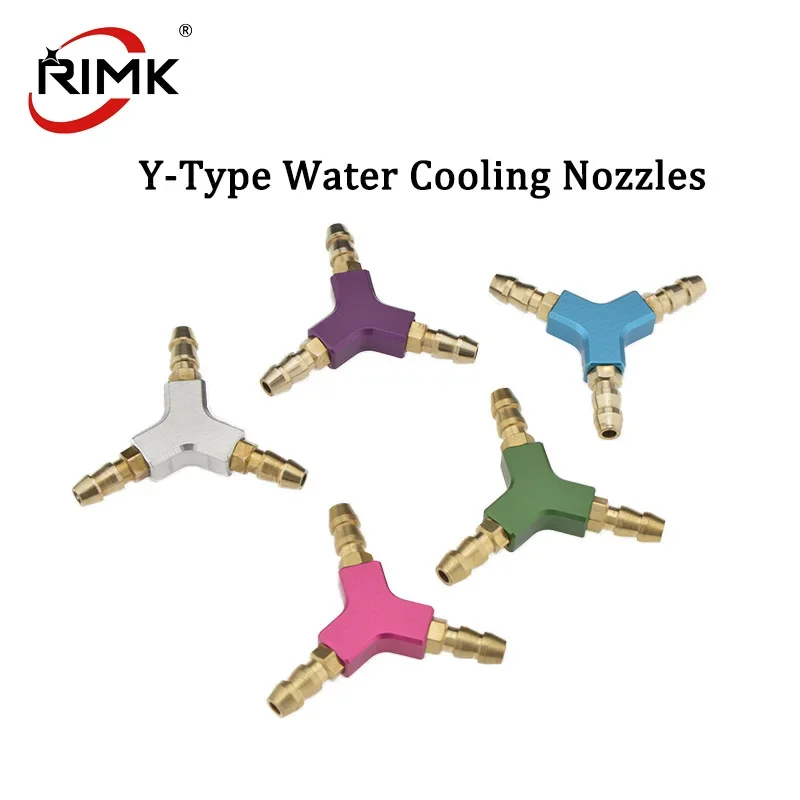 1PC CNC Y-Type Water Cooling Nozzles Fuel Tank Nozzel Metal 3 Way Y Shape Y-Fittings Y-Joint Fuel Hose Valve Joiner RC Parts