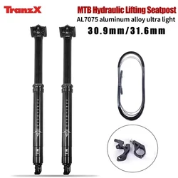 Tranz-x Dropper Seatpost Internal Cable Routing 30.9mm 31.6mm Hydraulic Lifting 150mm Travel Mountain Biycle Seat Post Tube Part