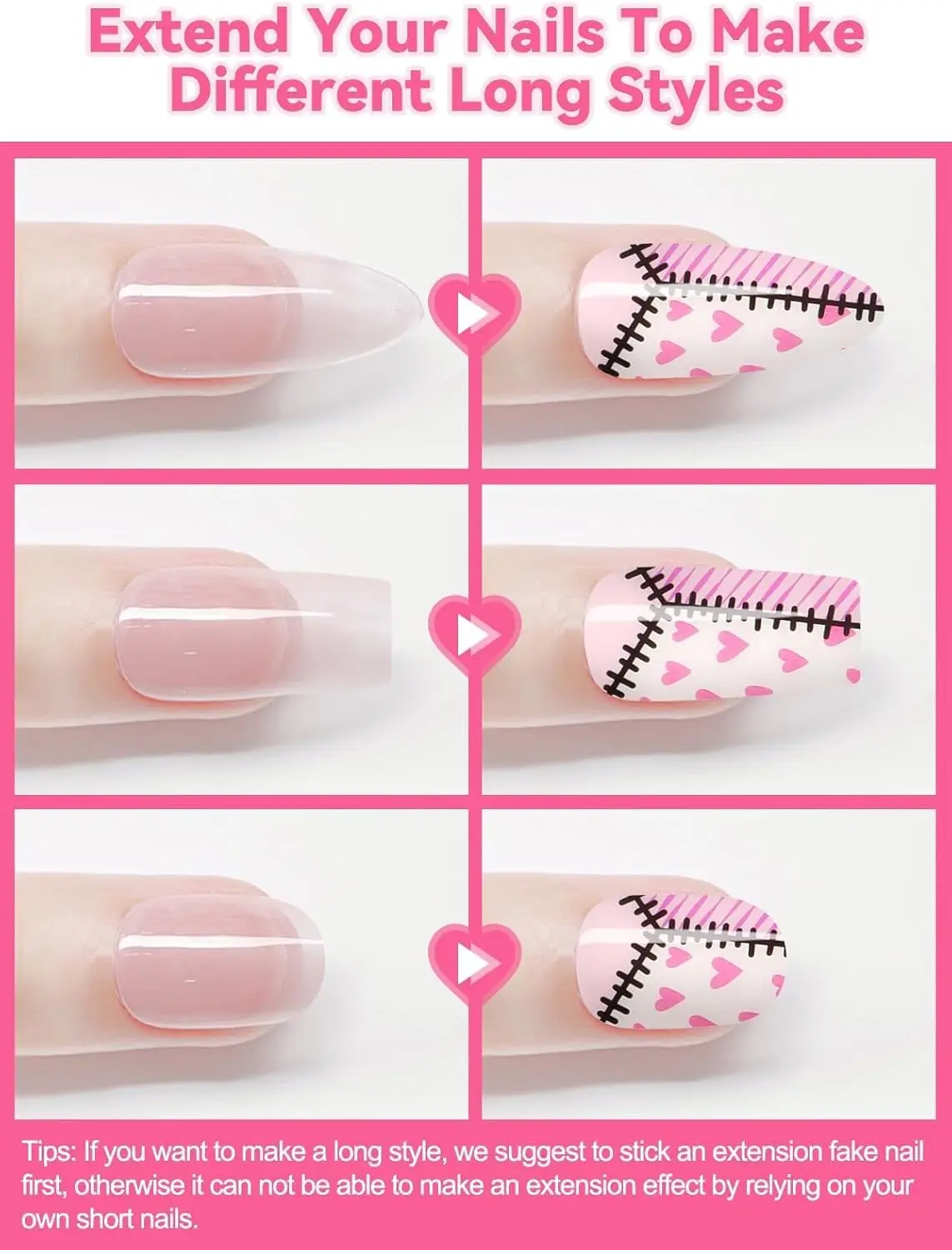 32枚入り ピンクハートネイルラップ、女性用セミキュアジェルストリップ、UV/LEDライト必要