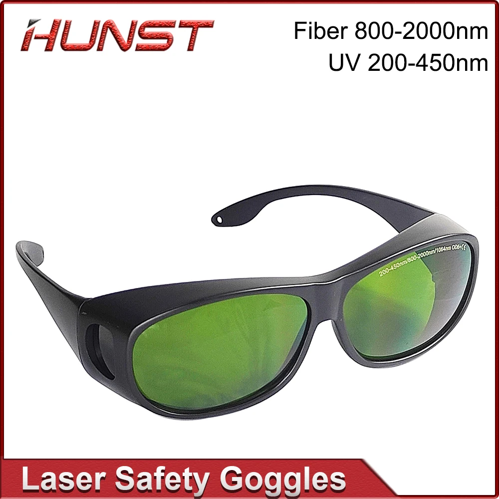 

Hunst Laser Safety Goggles Protective Glasses Shield Protection Eyewear 200-450nm 800nm-2000nm For YAG Fiber UV Laser