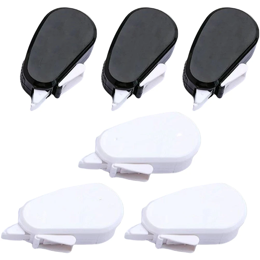 6 stks Mini Witte Correctie Tapes Voor Studenten Kinderen Briefpapier Draagbare Studeren Tapes Schoolbenodigdheden Plakband Set